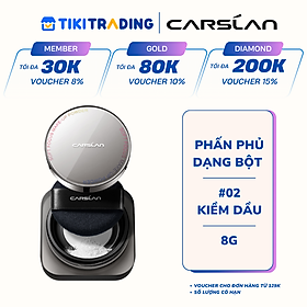 Phấn phủ CARSLAN dạng bột từ tính kiềm dầu màu đen chống nước chống mồ hôi che phủ bóng dầu cho mặt 8g