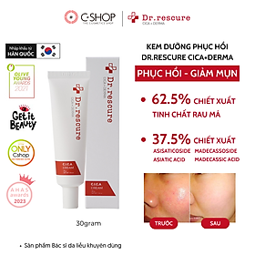 Hình ảnh Kem dưỡng phục hồi và làm trắng da Dr.rescure Cica Derma Cream