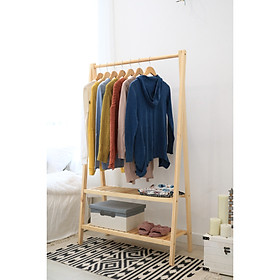 Mua Giá Kệ Gỗ Treo Quần Áo Chữ A 2 Tầng Chiều Cao 1m6 Chiều Dài 88cm Màu Gỗ Tự Nhiên
