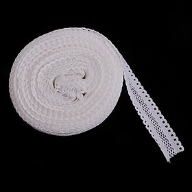 1 Roll 10 Yards 18mm Polyester Elastic Lace Trim Stretch Lace Ribbon Band for Dress Clothes Sewing Trim