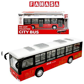 Đồ Chơi Mô Hình Xe Buýt Thành Phố Có Đèn Và Âm Thanh - Vecto VT0771B - Màu Đỏ