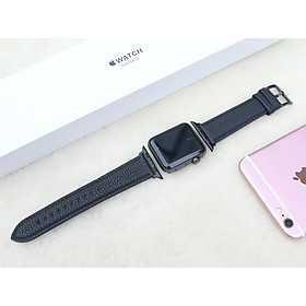 Dây Đeo Thay Thế Dành Cho Apple Watch 1,2,3,4,5,6 (Chất liêu  Da bò nhập khẩu của Pháp) nhiều màu lựa chọn