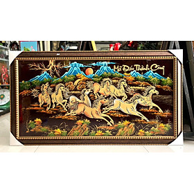 Mua Tranh sơn mài - MÃ ĐÁO THÀNH CÔNG - Đắp nổi hàng xuất khẩu 60x120 cm