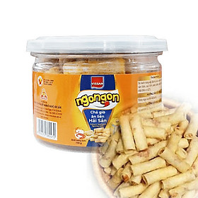 COMBO 4 HỘP SNACK CHẢ GIÒ ĂN LIỀN NGON NGON HẢI SẢN 100G/HŨ