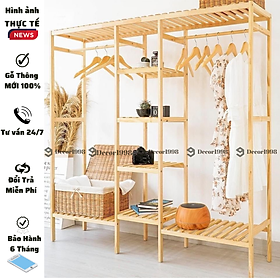 Mua KỆ TREO ĐỒ 3 NGĂN  KỆ 3 BUỒNG GỖ THÔNG NHẬP KHẨU(ẢNH TẠI XƯỞNG)