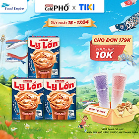 Combo 3 hộp Cà phê Ly Lớn - Maccoffee (hộp 10 gói x 26g)