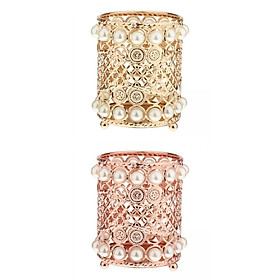 2 Pieces Makeup Brush Jewelry Storage Holder Pen Container
