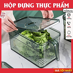 Hộp Đựng Thực Phẩm Tủ Lạnh 5L Có Vạch Chia Ngày Tháng Và Tay Cầm Lựa Chọn Tốt Bảo Quản Thực Phẩm Trong Tủ Lạnh