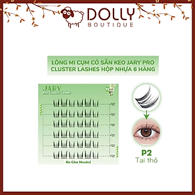  Lông mi cụm có sẵn keo Jary Pro Cluster Lashes Hộp Nhựa 6 hàng P2