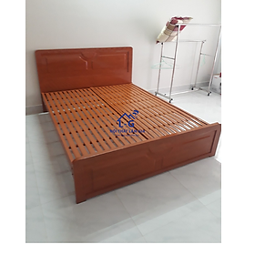 Giường sắt kiểu gỗ rộng 1m4 LG102-14