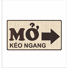 Bảng Gỗ Treo Cửa Kéo Ngang Trái, Phải