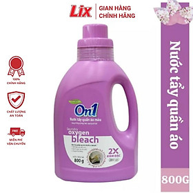 Nước tẩy quần áo màu On1 hương Purple Freshness 800g N7501 khử mùi hôi ẩm mốc lưu hương thơm mát - Lixco Việt Nam