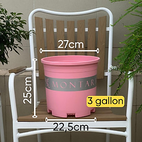 Mua Chậu Nhựa Trồng Cây Vietpot  mã 48  màu hồng Montario  nhiều size  trồng cây hoa hồng  kiểng lá  sân vườn  ban công