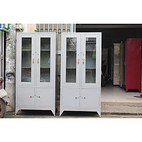 Mua TỦ HỒ SƠ KÍNH ĐỰNG TÀI LIỆU VĂN PHÒNG dày 3dem sơn dầu