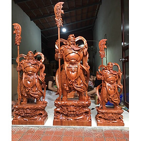 Tượng Gỗ Điêu Khắc Quan Công Dải Lụa