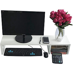 Mua Kệ gỗ để màn hình máy tính FAN.EVS / Nâng màn hình lên đến 11cm / Giảm đau cổ / Giúp bàn làm việc gọn gàng