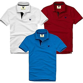 Combo 3 Áo thun nam cổ bẻ vải cá sấu - EZ323