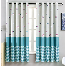 Mua RÈM TREO CỬA NHIỀU HỌA TIẾT CHIỀU CAO 2M (NHIỀU KÍCH THƯỚC  VẢI DÀY ĐẸP ) MẪU CẦU VỒNG NHÍ