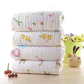 Chăn xô 6 lớp cho bé - Tặng kèm 01 gối lõm cho bé