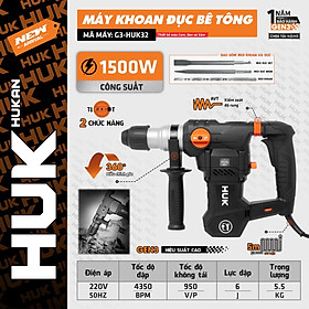 MÁY ĐỤC BÊ TÔNG 1500W G3-HUK32 HUKAN -HÀNG CHÍNH HÃNG
