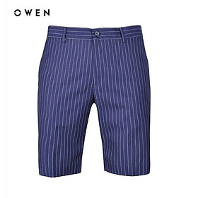 OWEN - Quần short nam Owen kẻ ca rô - Quần short vải nam