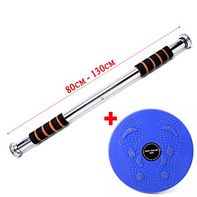 Xà đơn đa năng treo tường hỗ trợ tập tại nhà tặng kèm găng tay không cuốngng( 60 - 100cm ; 80 - 130cm )