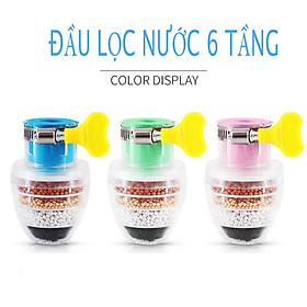 Mua Đầu Lọc Nước Trực Tiếp Tại Vòi 6 Tầng Lọc Có Co Tăng Giảm Gắn Được Mọi Loại Vòi ( Giao Màu Ngẫu Nhiên)