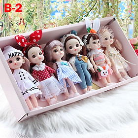 Búp Bê Công Chúa Baby Kids Cao 17cm. Bộ 6 Con. Có Khớp. Đồ Chơi Cho Bé Gái