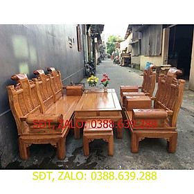 Mua Bộ bàn ghế âu á hộp cuốn thư gỗ gõ đỏ kate