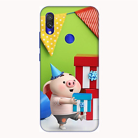 Ốp lưng điện thoại Xiaomi Redmi 7 hình Heo Con Tặng Quà - Hàng chính hãng