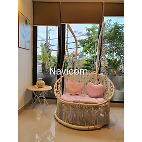 Xích đu đôi home decore sợi cotton