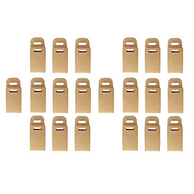 20 Pieces Kraft Paper Cookies Biscuit Candy Present Bags Wedding Gift Packaging Bag Box