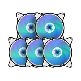 Computer Radiator RGB Fan 12cm RGB Case Cooling Fan Case Cooler Mute Cooling Fan with Adjustable Colorful RGB Light