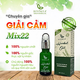 Tinh Dầu Lá Xông Mix22 Biyokea Thiên Nhiên Nguyên Chất 20ml