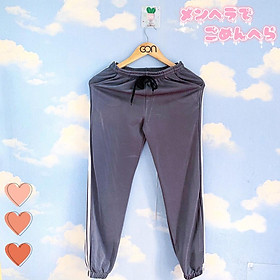 Quần Kẻ 2 Sọc , Quần Sọc , Quần Ulzzang , Quần Bo Gấu , Quần Thể Thao Sọc, quần jogger Xám