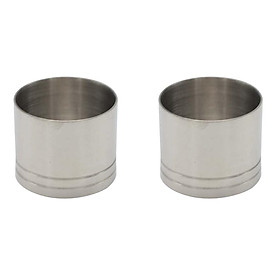 Stainless Steel Thimble Bar Measures 2 Piece Bundle Set Wine Measuring Cup