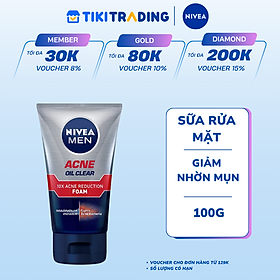 Sữa Rửa Mặt NIVEA MEN Acne Oil Clear (100 G)