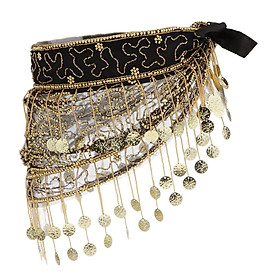 Costume Belly Dance Skirt Coin Cloth Coin Belt With Sequins, 150 Coins Tassel Belly Dance Carnival Carnival