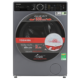 Máy giặt Toshiba Inverter 10.5 kg TW-T25BZU115MWV(MG) - Hàng chính hãng - Chỉ giao HCM