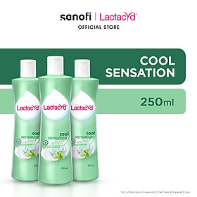 Bộ 3 DDVS Phụ Nữ Lactacyd Cool Sensation 250ml Mát Lạnh & Sạch Thoáng Dài