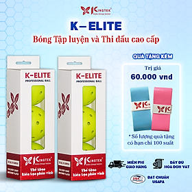Bóng Pickleball thi đấu và tập luyện cao cấp Kingtek K-Elite (Chứng nhận USAPA) l Hộp 6 bóng