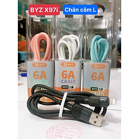 Mua Dây sạc nhanh BYZ X97I dòng điện 6A  chân cắm L  dây dù chắc chắn  Hàng chính hãng