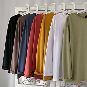 Được Kiểm Hàng Trước Áo thun Tay dài 7 màu HÀNG SIÊU CẤP