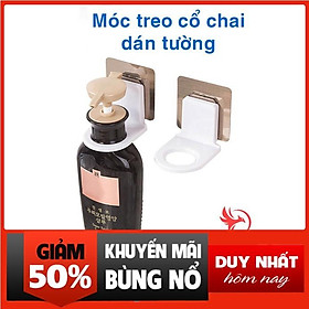 Giá móc treo cổ chai lọ nước rửa tay dầu gội đầu sữa tắm xà phòng dán