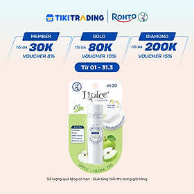 Son dưỡng môi không màu chuyển kem mịn LipIce Creamy Hương Táo (Apple) 4.3g