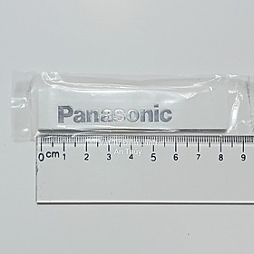 Combo 10 tem cho PANASONIC dán đầu lạnh chữ bạc - Tem dán mặt lạnh điều hòa - Tem dán mặt lạnh máy lạnh, Tem decan điều hòa