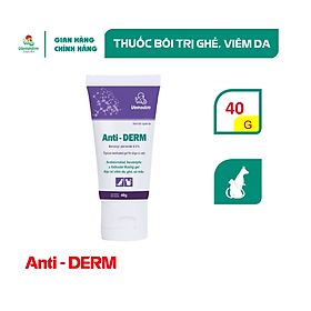 Thuốc bôi trị viêm da, ghẻ cho chó, mèo Vemedim Anti-Derm tube 40g