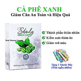 Hình ảnh Sbody Green Coffee - Cà Phê Xanh hỗ trợ Giảm Cân Sbody (Hộp 12 gói x 15g + Tặng 1 thước dây): Kiểm soát cân nặng an toàn hiệu quả