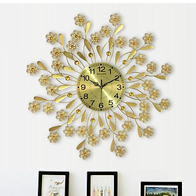 Đồng hồ treo tường GCLOCK loại to KT 75 cao cấp làm từ kim loại sơn tĩnh điện chạy máy kim trôi chuẩn