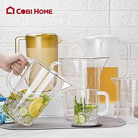 bình đựng nước, ca đựng nước bằng nhựa cao cấp có chia dung tích, không có nắp 361016/361017/361018/361019.Nhập khẩu phân phối chính hãng cobi home.